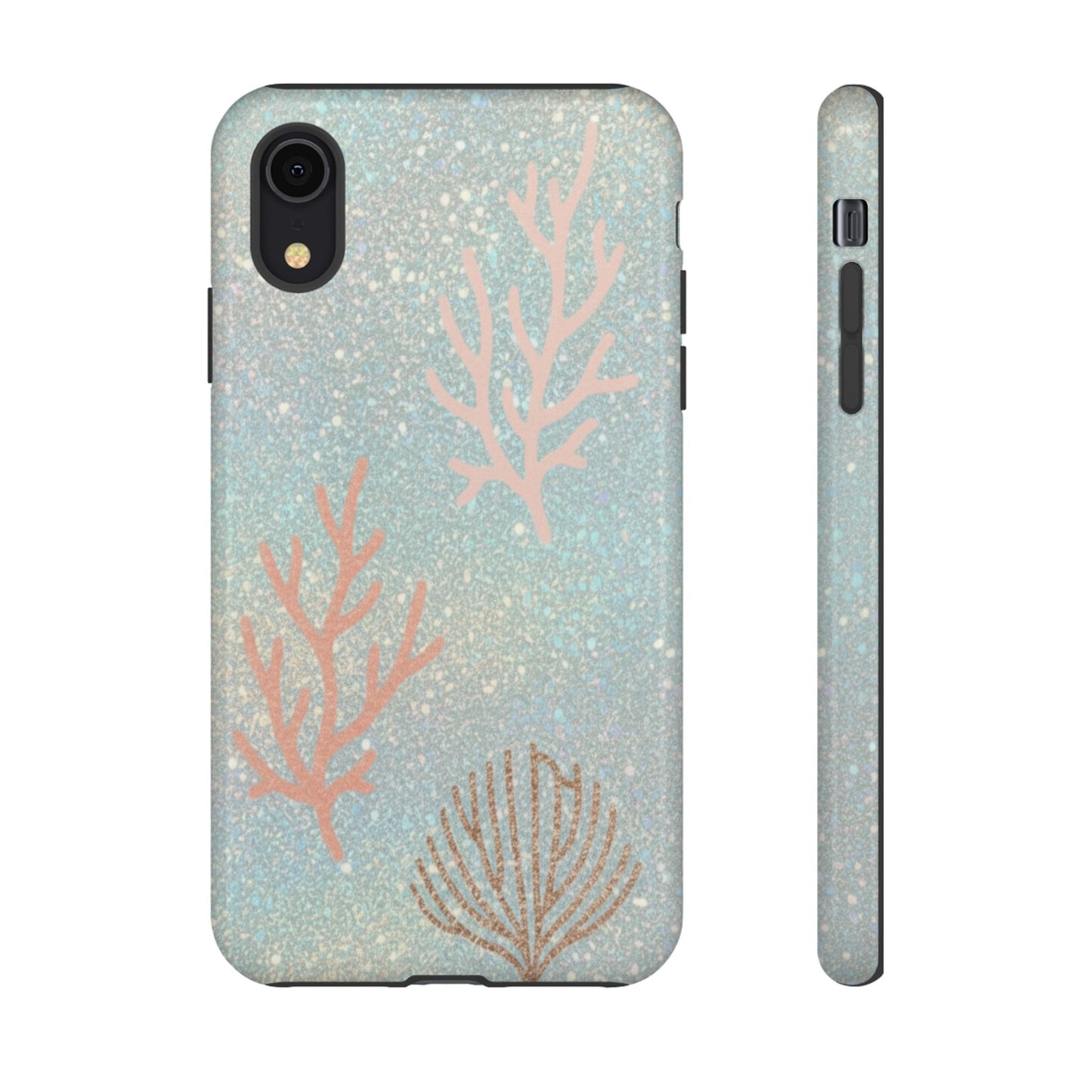 Seafoam Sparkle Phone Case – Coral & Seashell Tough Case