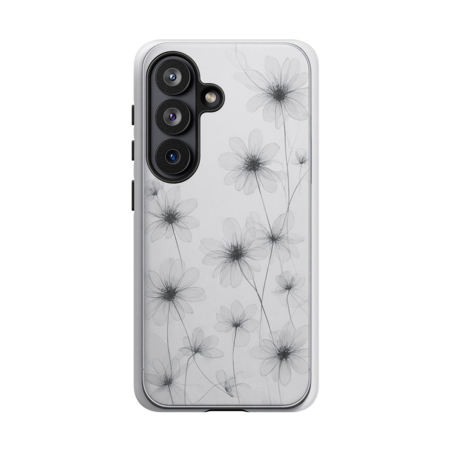 Tough Case — Black & White Floral Tough Phone Case