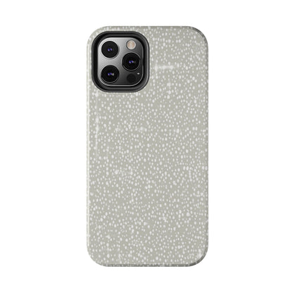 Speckled Gray Tough Phone Case — Protective Shockproof iPhone Cover