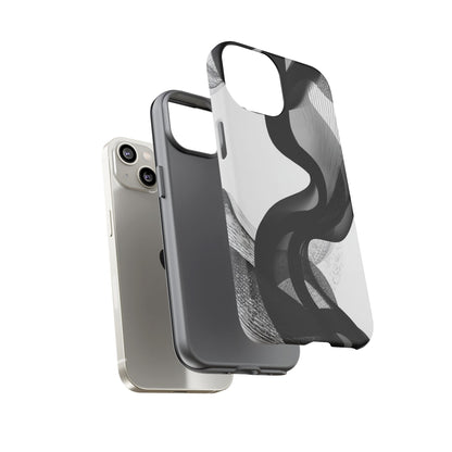 Phone Case — Monochrome Abstract Protective Cover