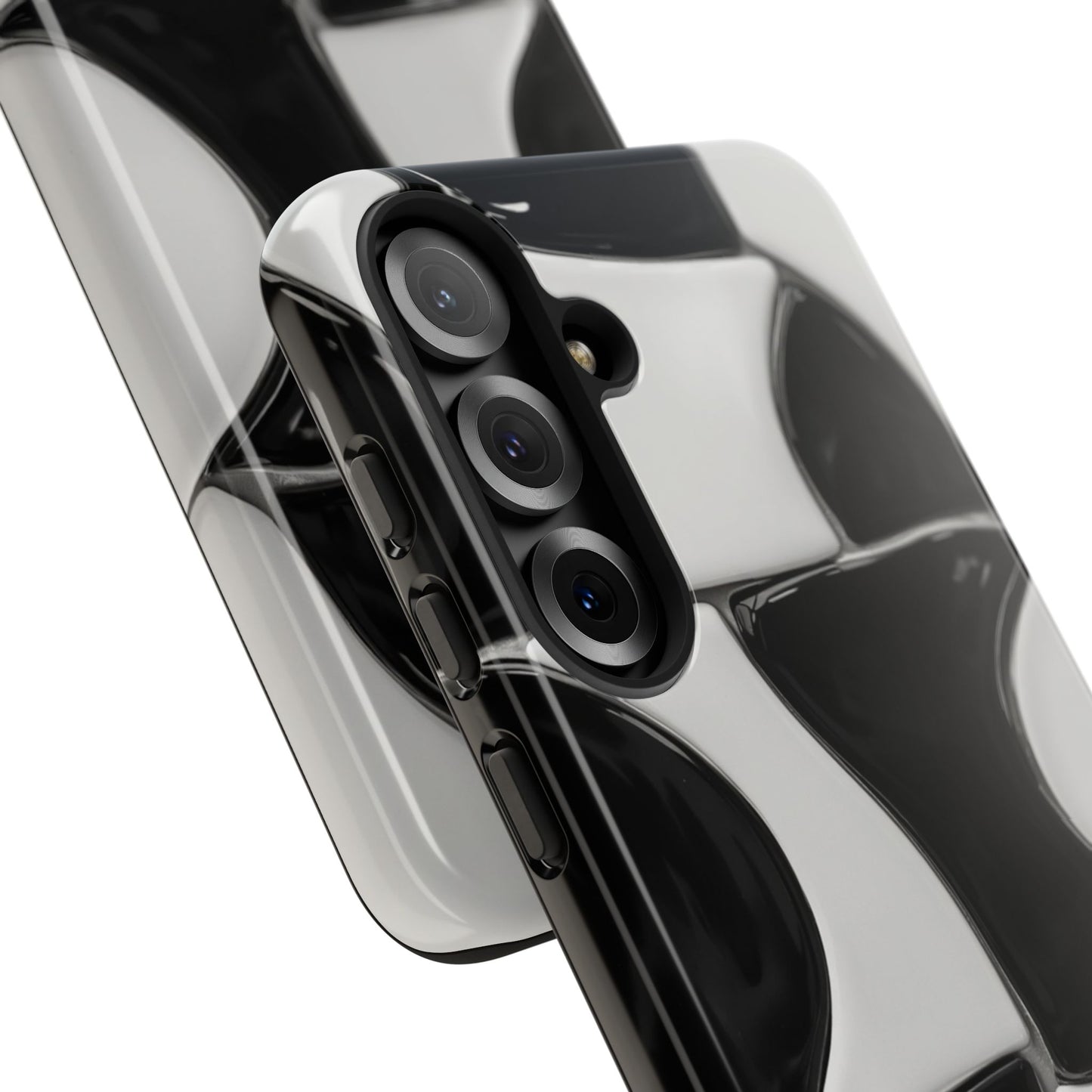 Black & White Abstract Pattern Tough Phone Case
