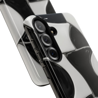 Black & White Abstract Pattern Tough Phone Case