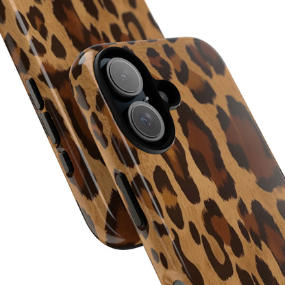 Leopard Print Tough Phone Case — Durable Animal Print Protective Cover