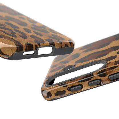 Leopard Print Tough Phone Case — Durable Animal Print Protective Cover