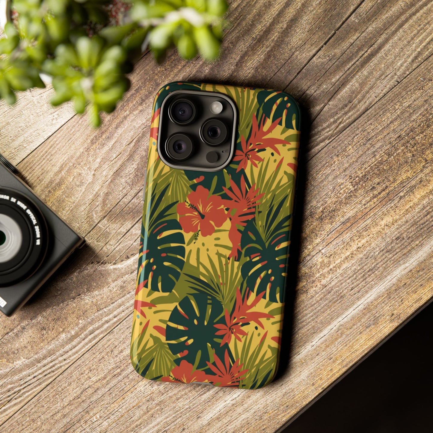 Tropical Hibiscus Phone Case — Durable Floral iPhone Protection
