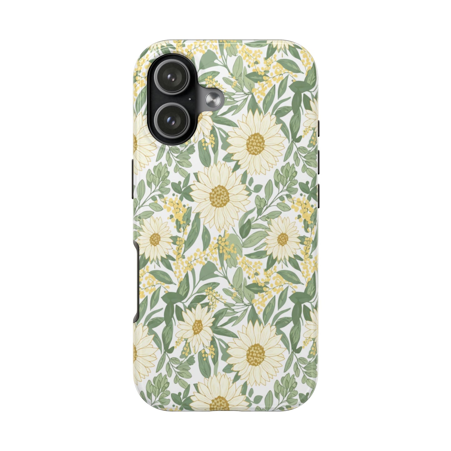Daisy Meadow Tough Phone Case — Floral Protective Phone Cover