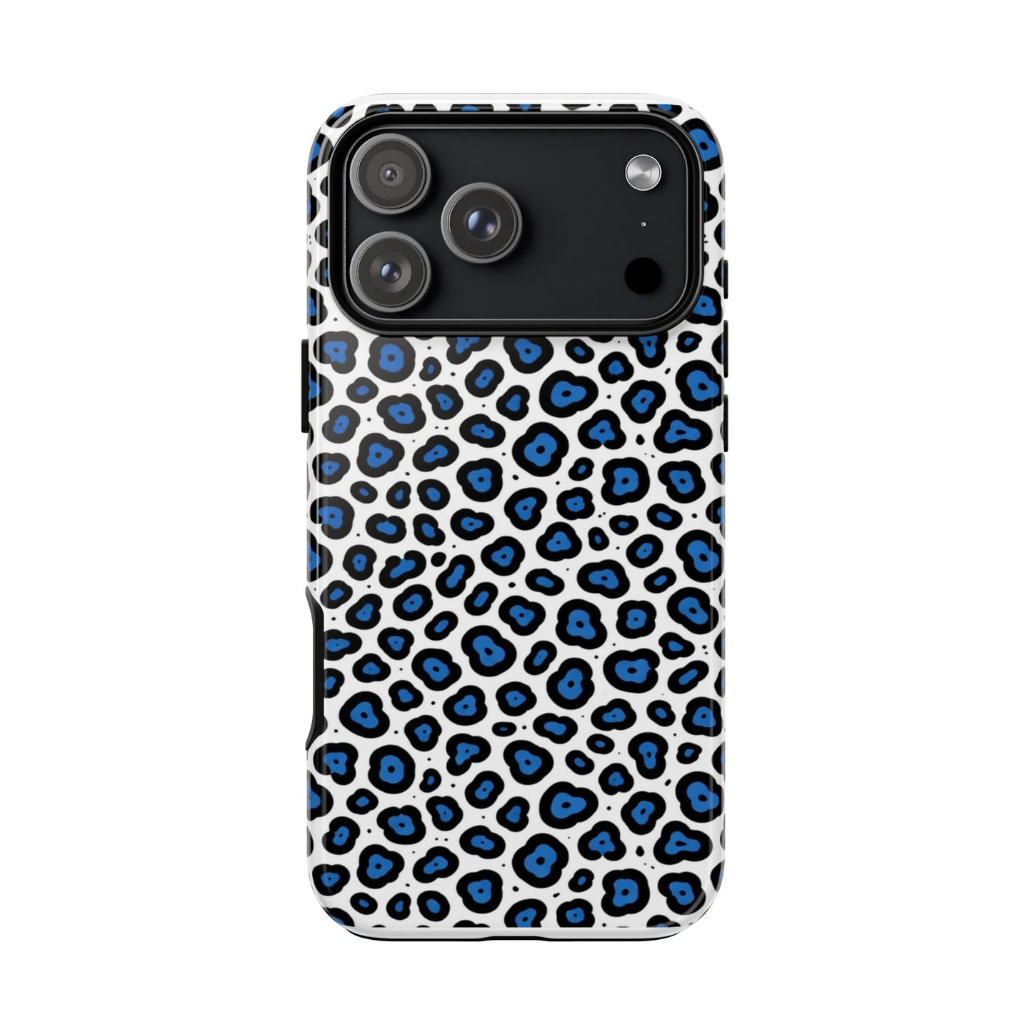 Blue Leopard Print Phone Case – Tough Protective Cover