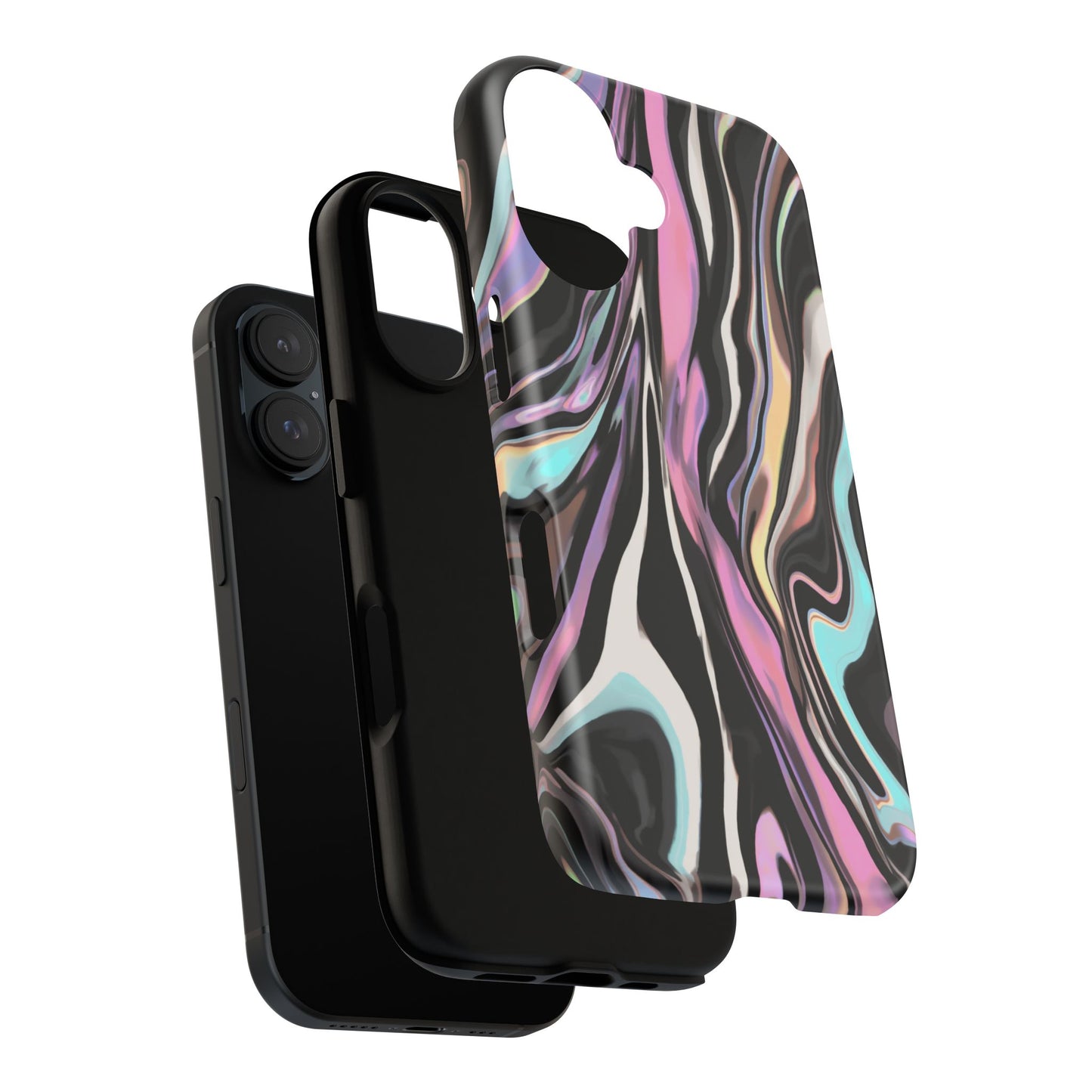 Abstract Marble Tough Phone Case — Pastel Swirl Protective Cover