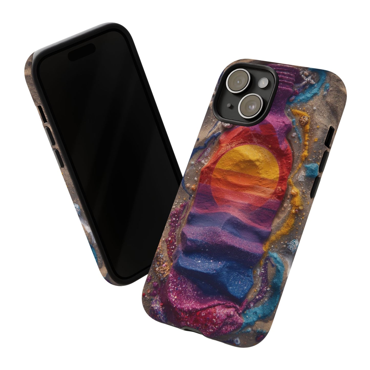 Phone Case — Colorful Sand Art Sunset Tough Protective Case
