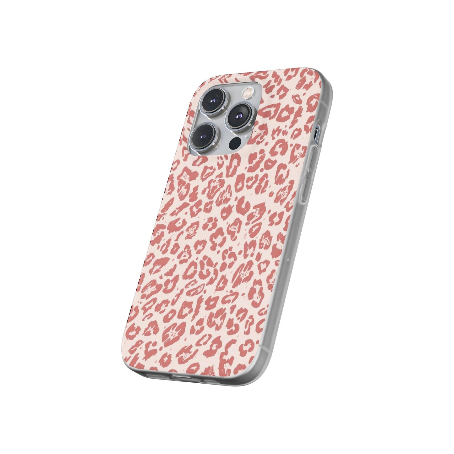 Pink Leopard Print Phone Case – Slim Flexible Protective Cover