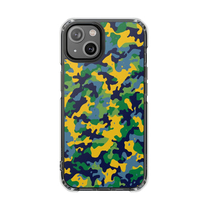 Camouflage Magnetic Clear Impact Phone Case