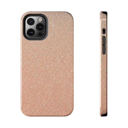 Glitter Rose Gold Tough Phone Case — Sparkling Protective iPhone Cover