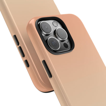 Gradient Tough Phone Case — Peach Ombre Protective Cover