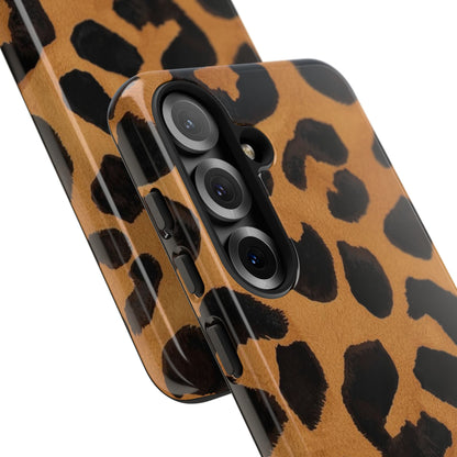 Leopard Print Tough Phone Case — Protective Animal Print iPhone Case