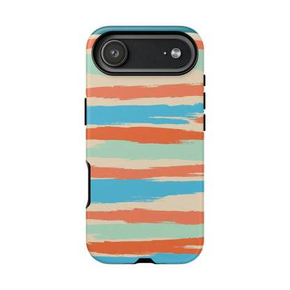 Striped Beach Vibes Tough Phone Case