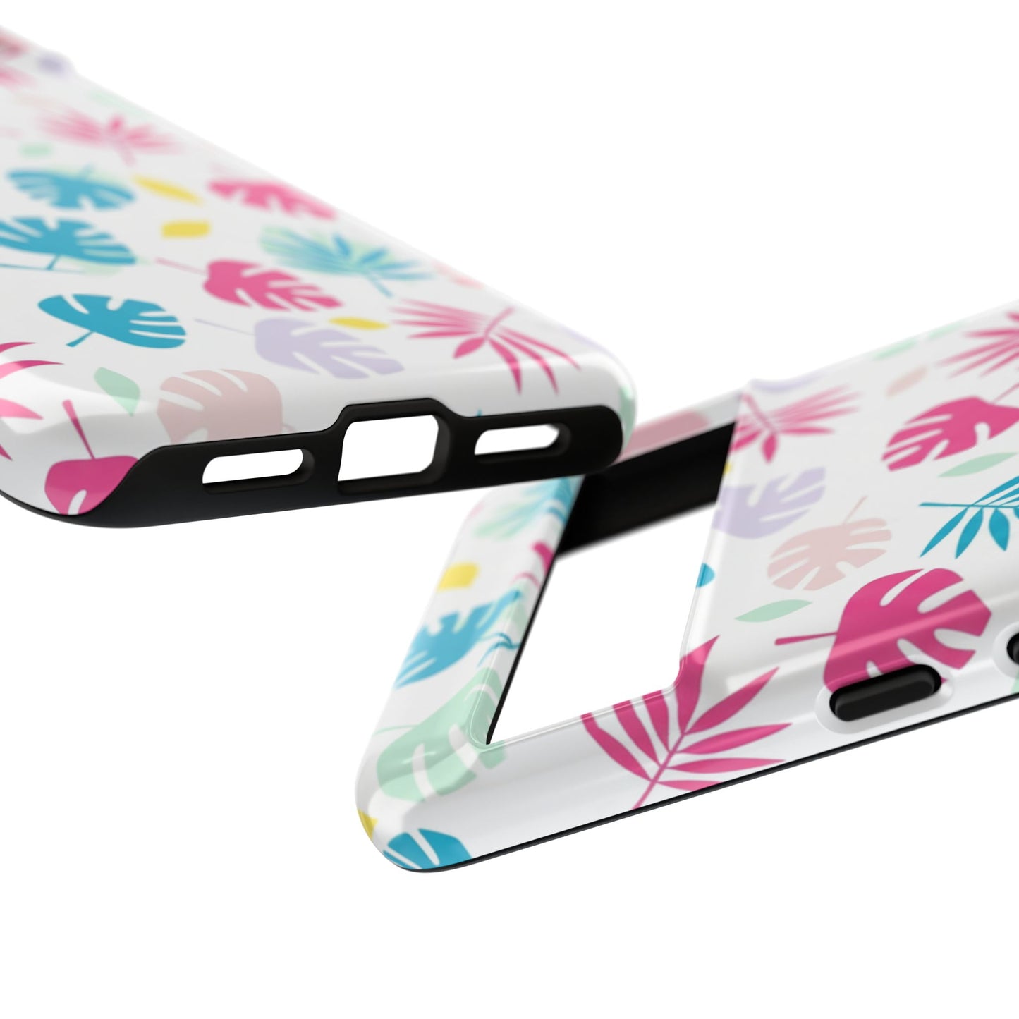 Tropical Leaf Phone Case — Colorful Pastel Monstera & Palm iPhone Case