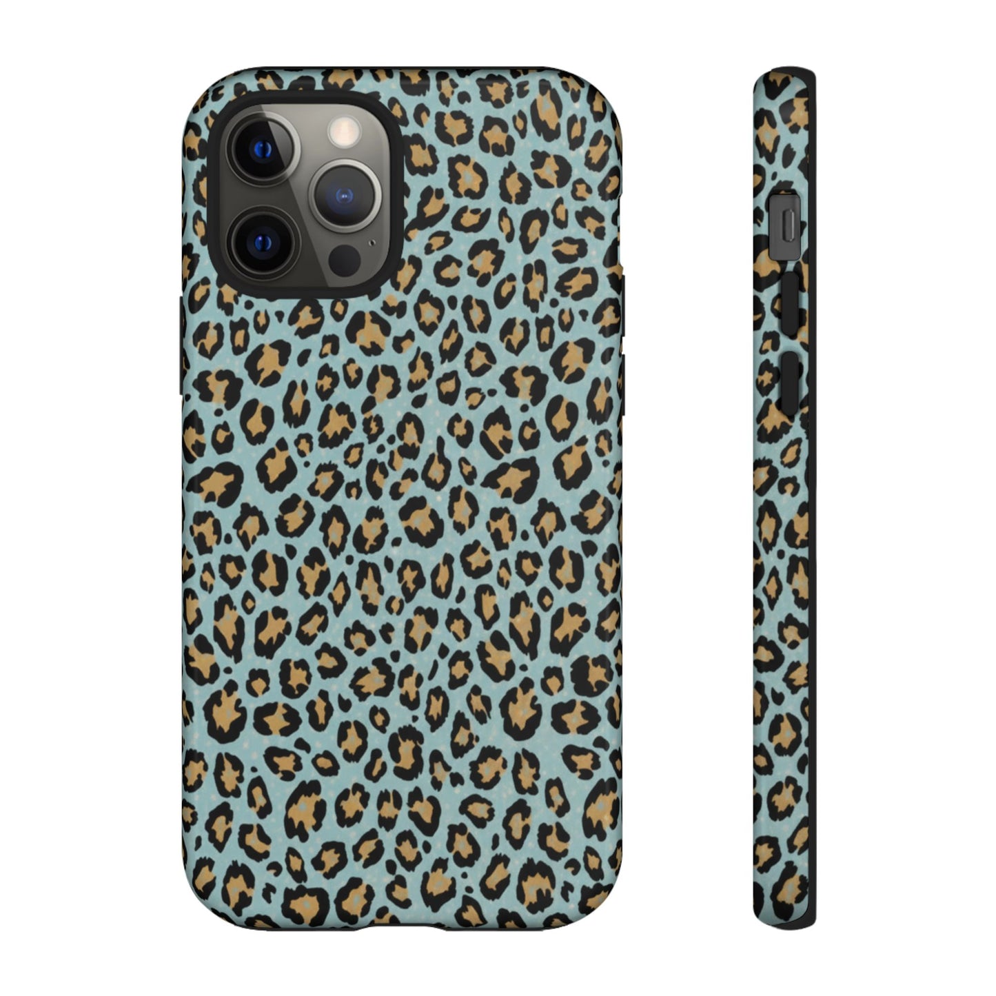 Leopard Print Tough Phone Case - Blue Cheetah Protective Cover