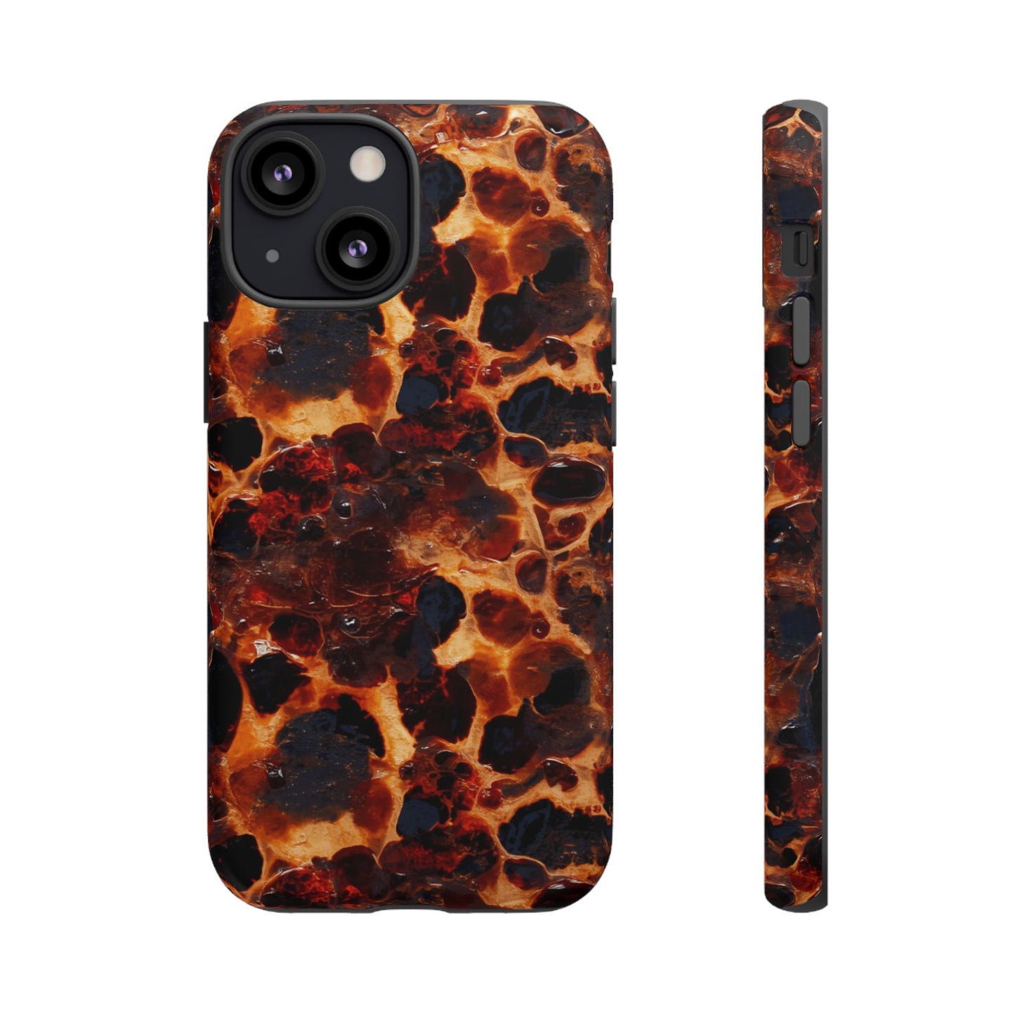 Tortoiseshell Phone Case — Protective iPhone Cover with Classic Amber Pattern