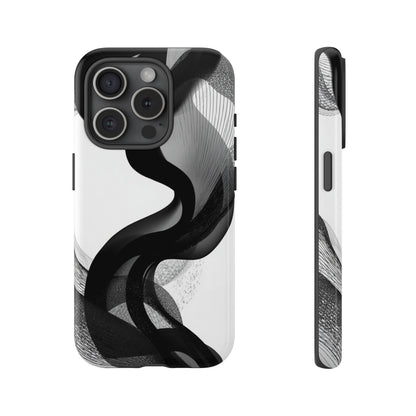 Phone Case — Monochrome Abstract Protective Cover