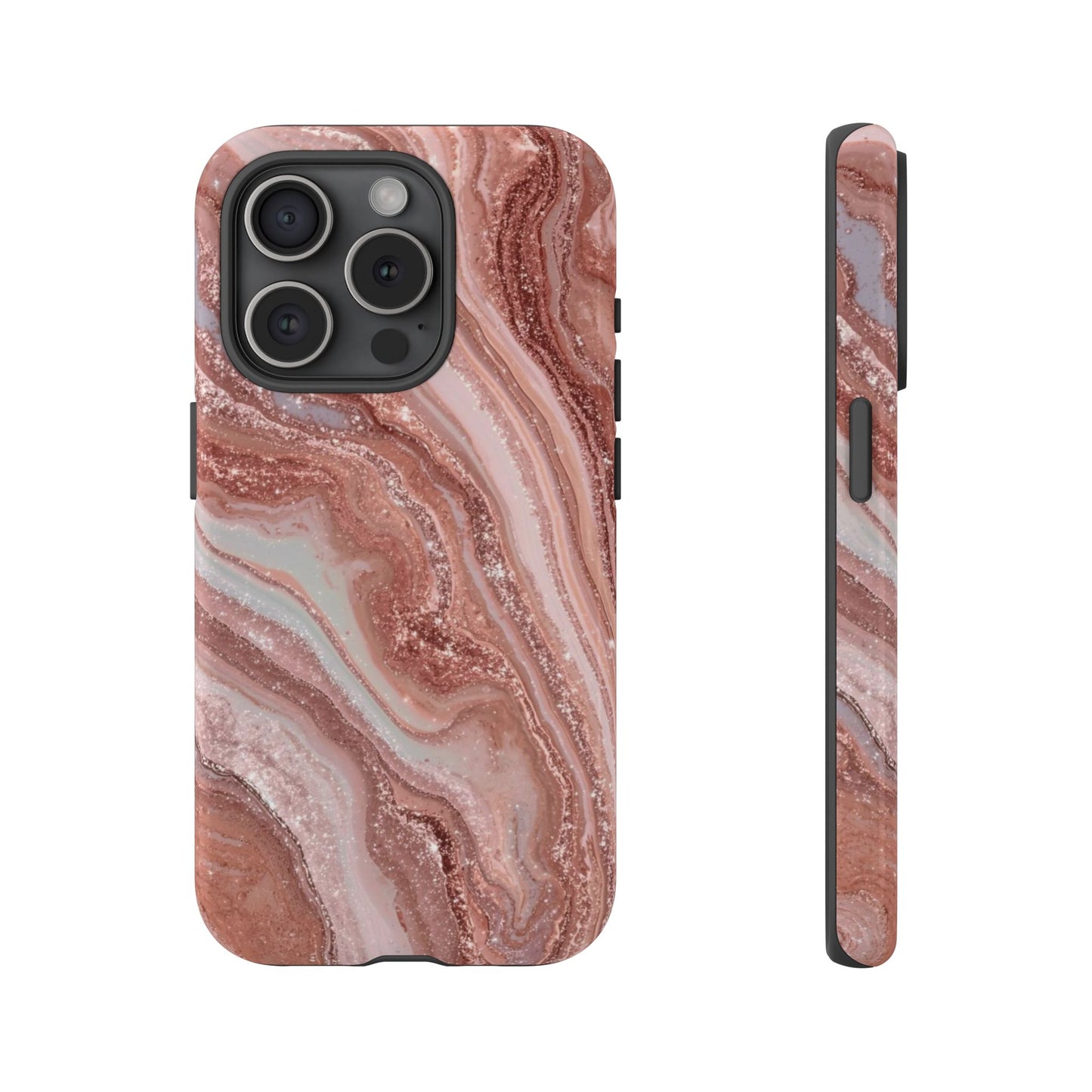Rose Gold Marble Tough Phone Case