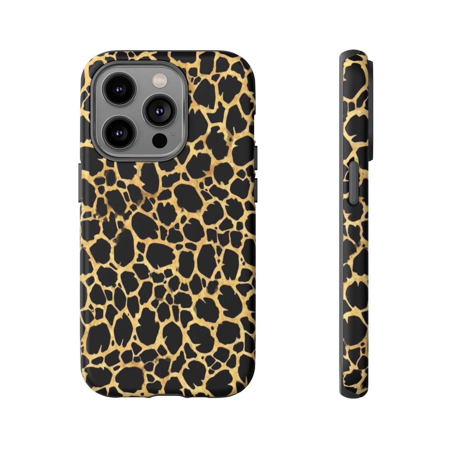 Giraffe Print Tough Phone Case — Durable Leopard-Style Protective Cover