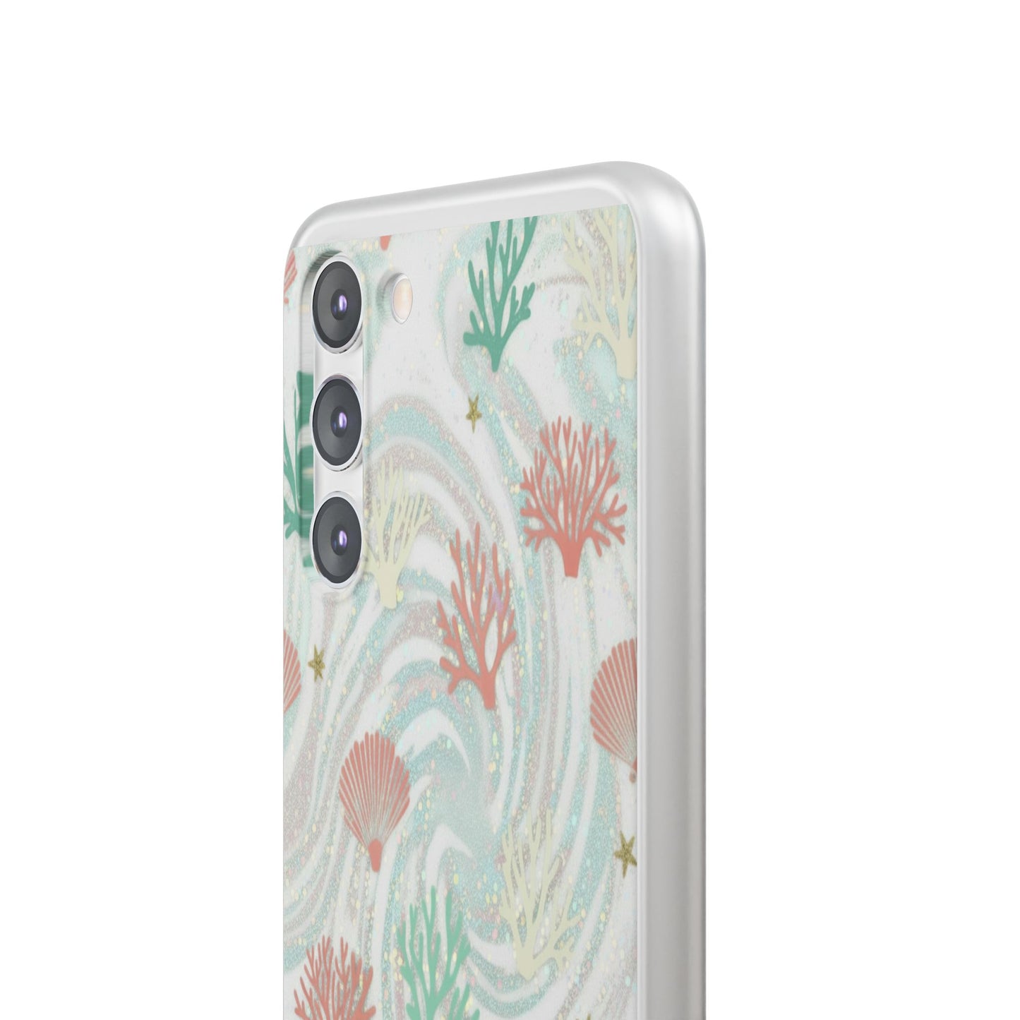 Pastel Seashell Phone Case — Coral Reef Wave iPhone Cover