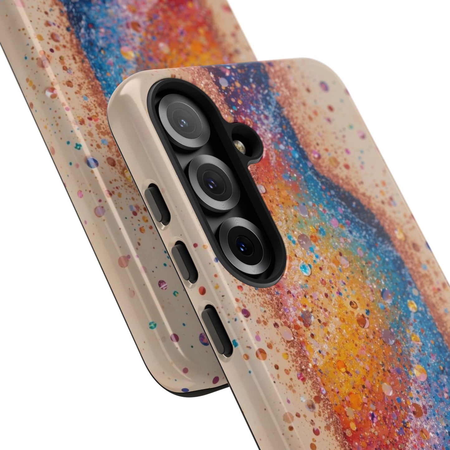 Galaxy Bottle Tough Phone Case — Colorful Nebula Splash iPhone Cover