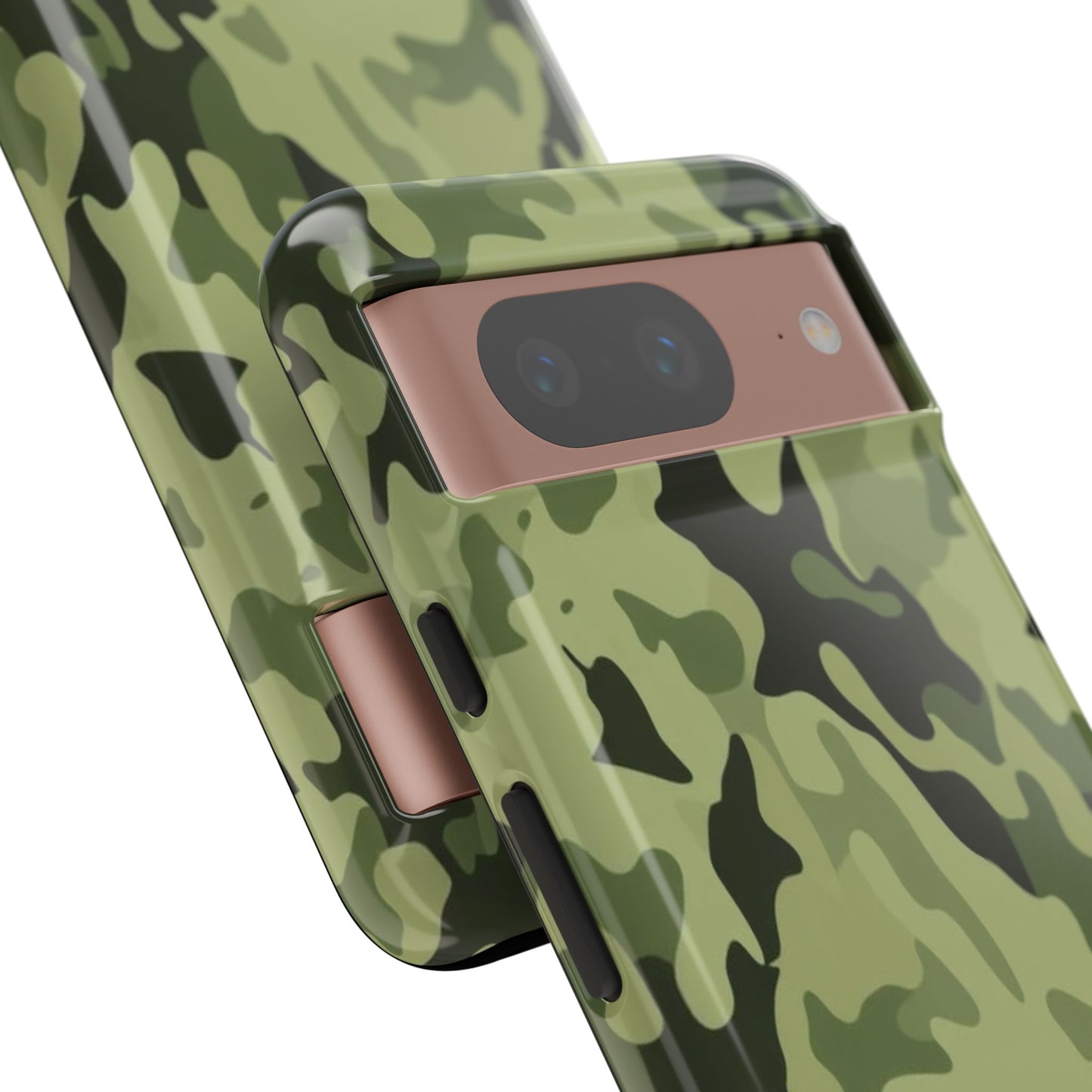 Camo Tough Phone Case — Military Green Protective iPhone Cover
