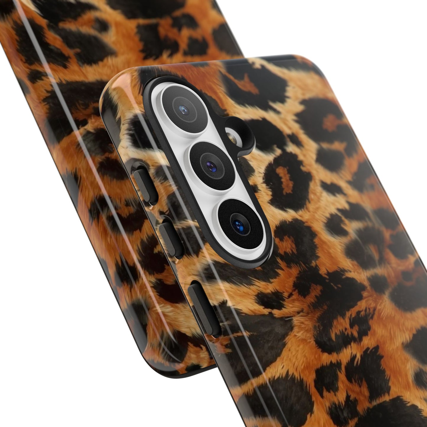 Leopard Print Tough Phone Case – Rugged Protective iPhone Cover