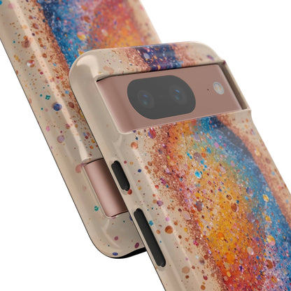Galaxy Bottle Tough Phone Case — Colorful Nebula Splash iPhone Cover