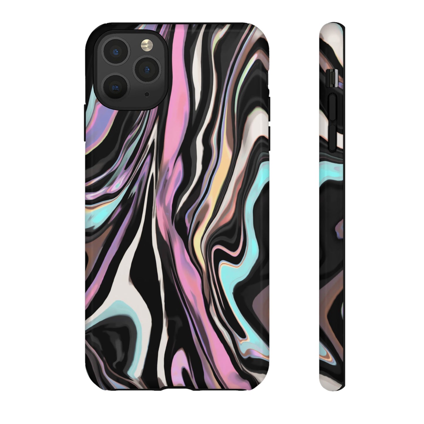 Abstract Marble Tough Phone Case — Pastel Swirl Protective Cover