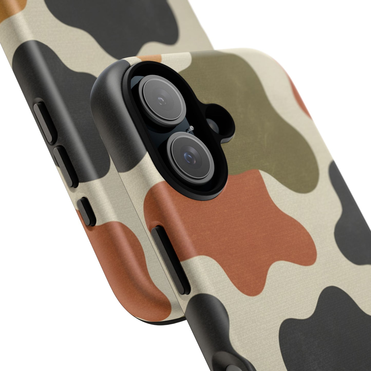 Retro Abstract Camouflage Phone Case — Earth Tone Tough Case