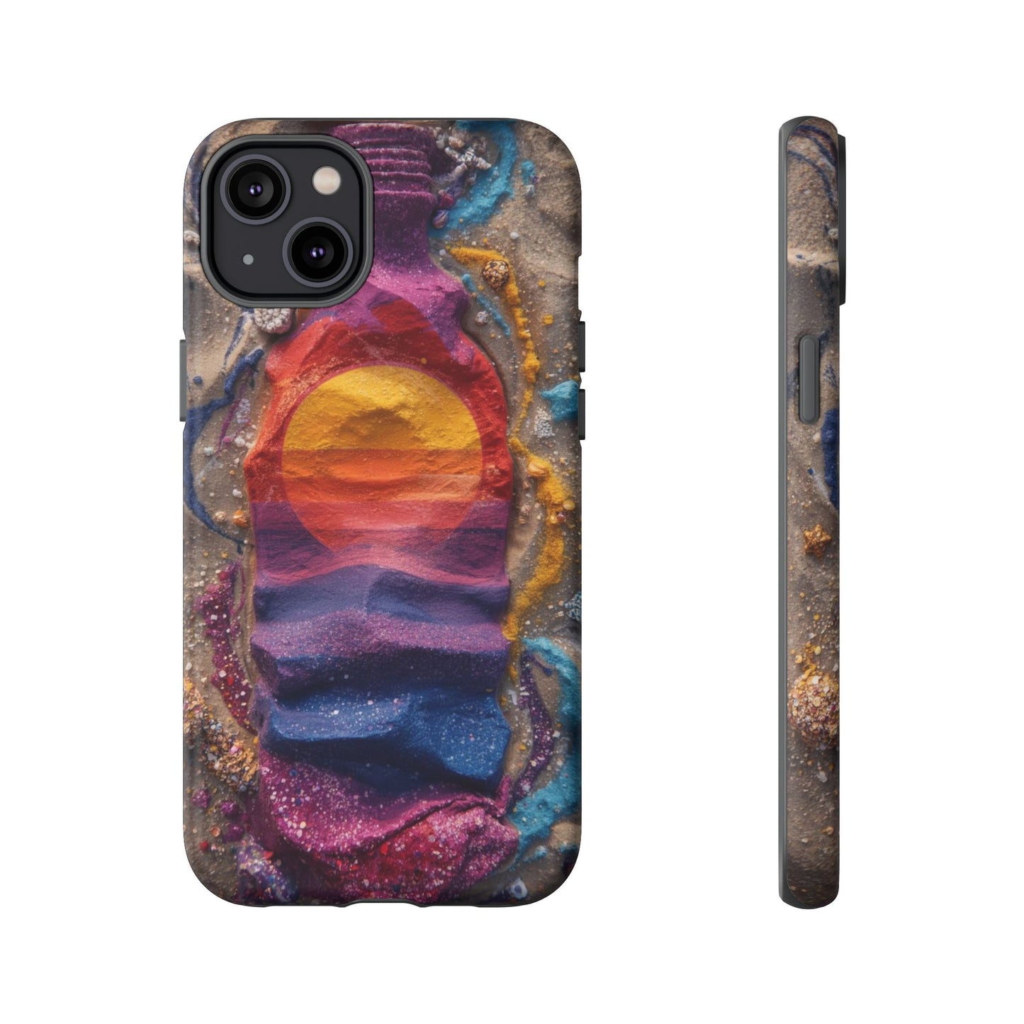Phone Case — Colorful Sand Art Sunset Tough Protective Case