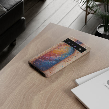 Galaxy Bottle Tough Phone Case — Colorful Nebula Splash iPhone Cover
