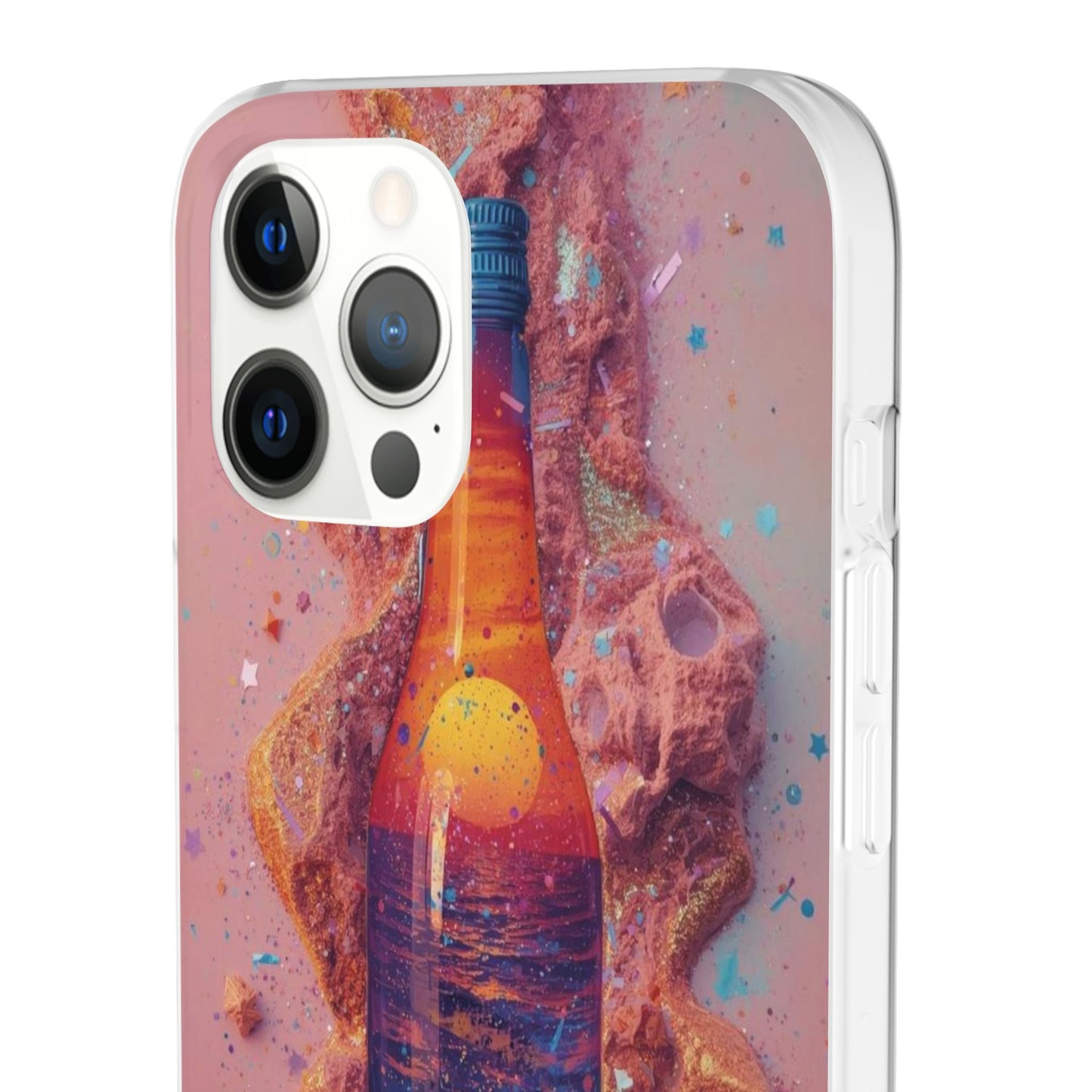 Phone Case — Surreal Sunset Bottle Art Flexible Protective Cover