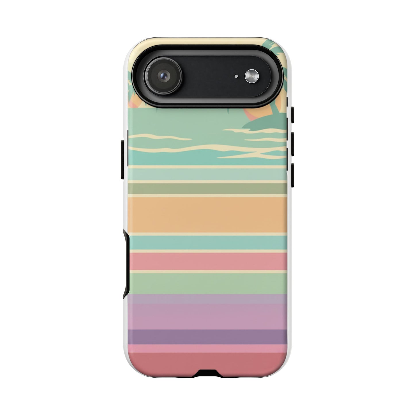 Tough Case — Retro Pastel Sunset Palm Tree Phone Case