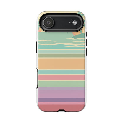 Tough Case — Retro Pastel Sunset Palm Tree Phone Case