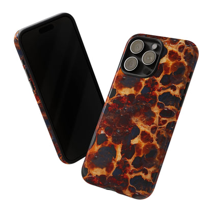 Tortoiseshell Phone Case — Protective iPhone Cover with Classic Amber Pattern