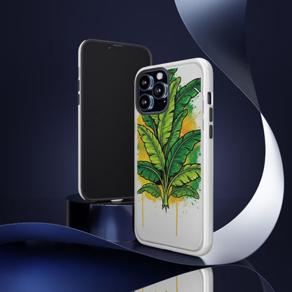 Tropical Banana Leaf Phone Case — Vibrant Green Plant Protector