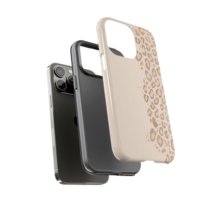 Phone Case – Beige Leopard Print Protective Cover