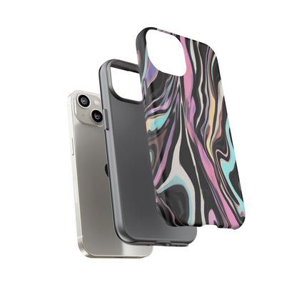 Abstract Marble Tough Phone Case — Pastel Swirl Protective Cover