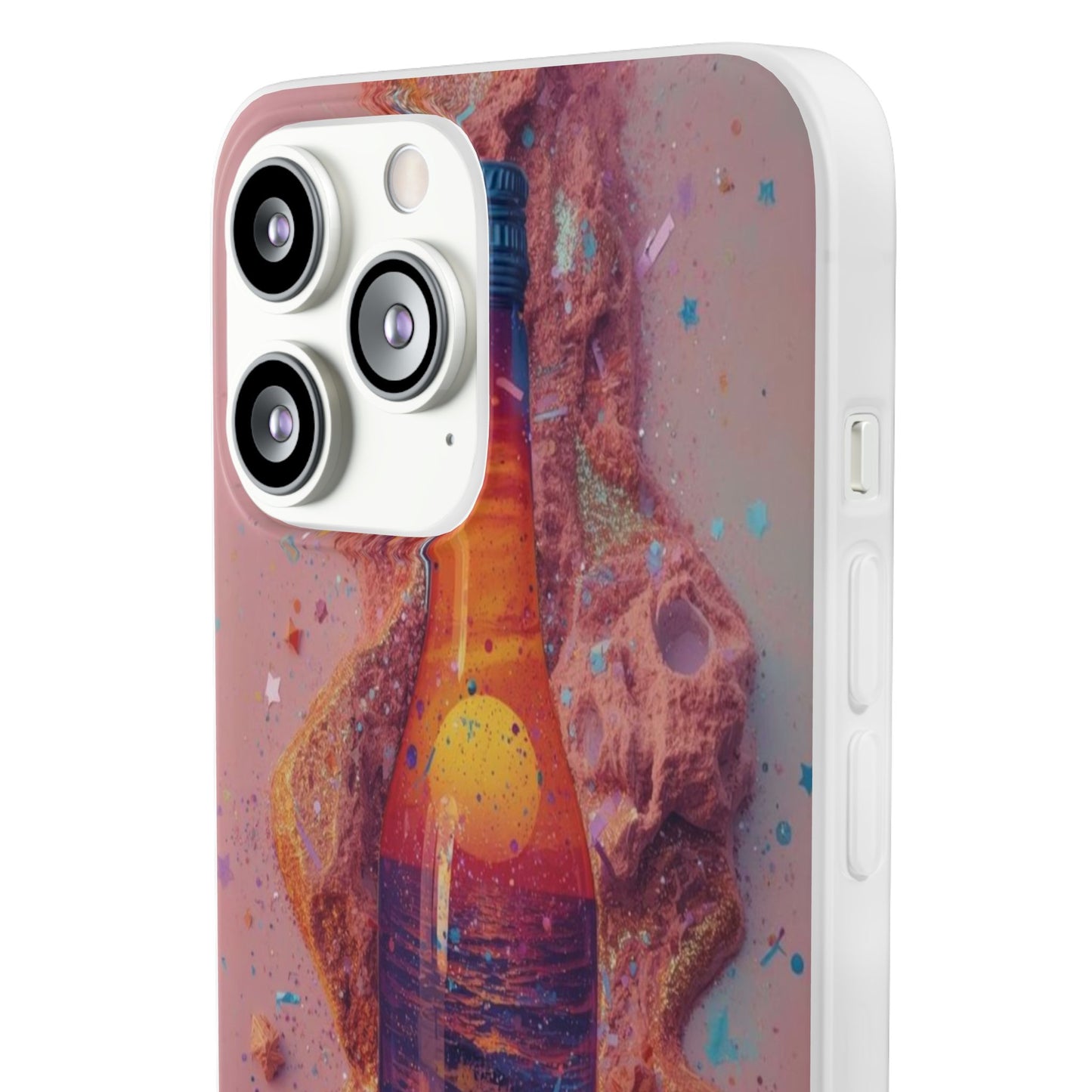 Phone Case — Surreal Sunset Bottle Art Flexible Protective Cover