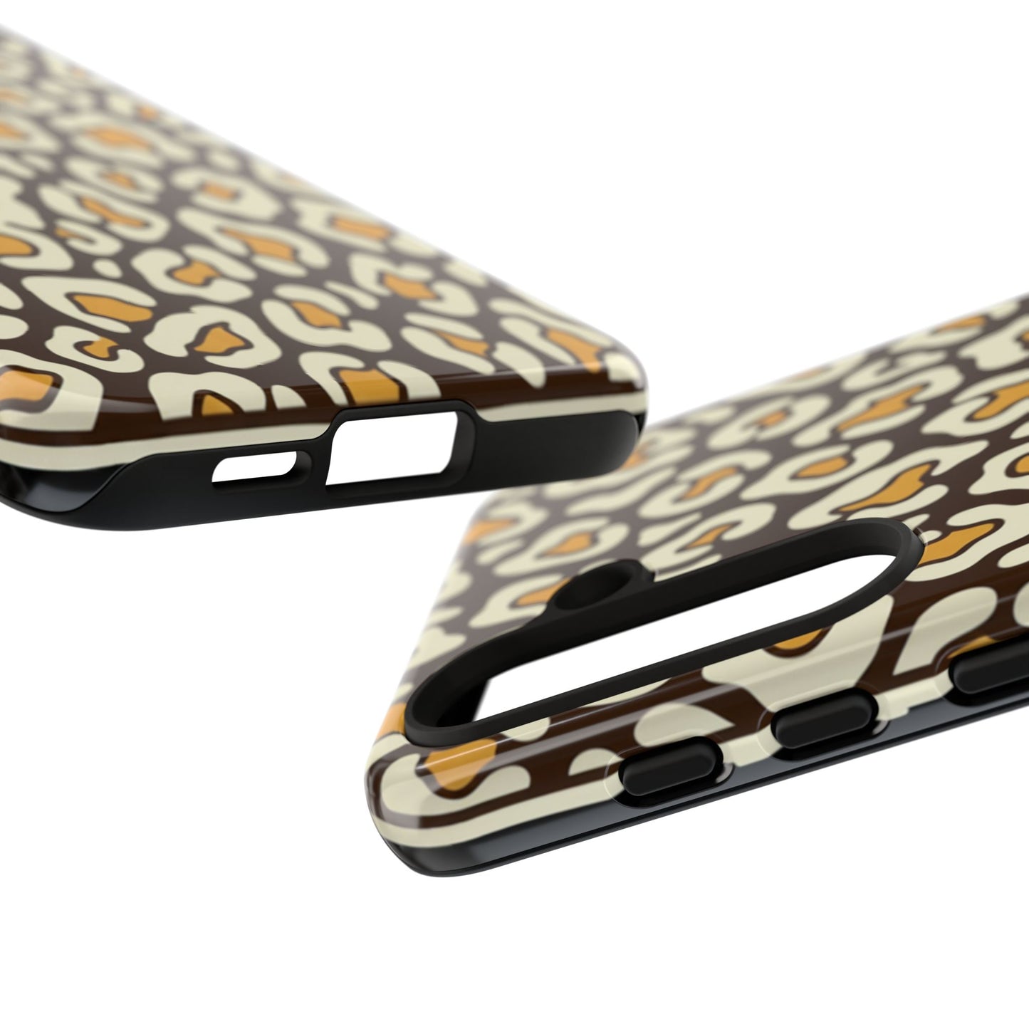 Leopard Print Tough Phone Case — Durable Protective iPhone Cover