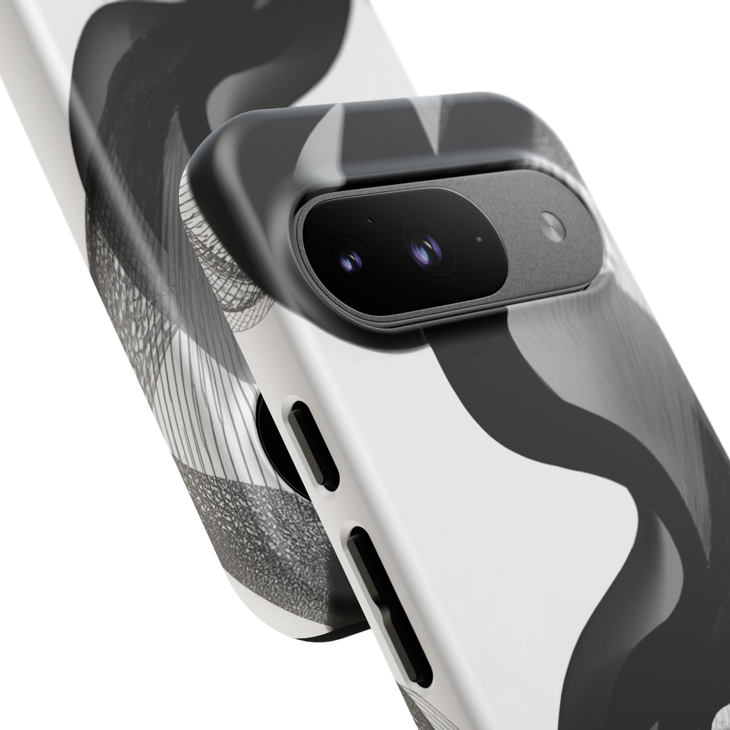 Phone Case — Monochrome Abstract Protective Cover