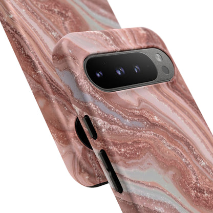 Rose Gold Marble Tough Phone Case