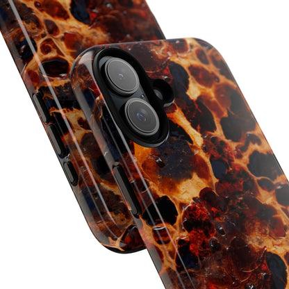 Tortoiseshell Phone Case — Protective iPhone Cover with Classic Amber Pattern