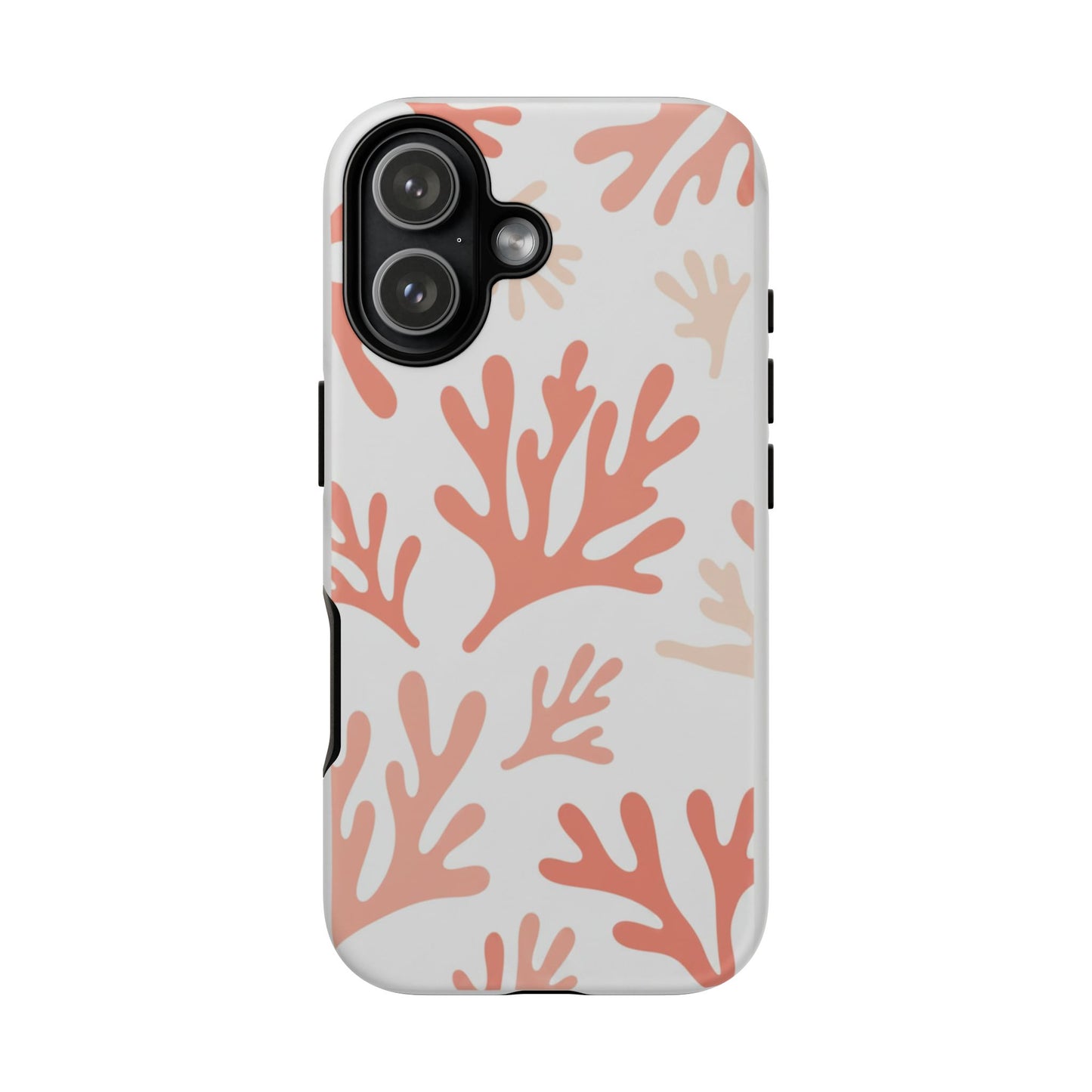 Coral Reef Pattern Tough Phone Case — Pink Beachy Protective Cover