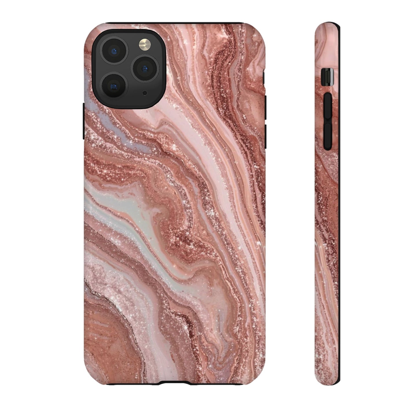 Rose Gold Marble Tough Phone Case
