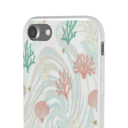 Pastel Seashell Phone Case — Coral Reef Wave iPhone Cover