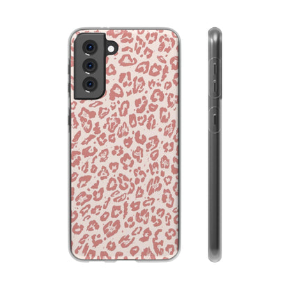 Pink Leopard Print Phone Case – Slim Flexible Protective Cover